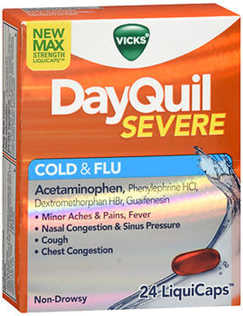 Vicks Dayquil Severe Cold & Flu Liquidcaps 24ct