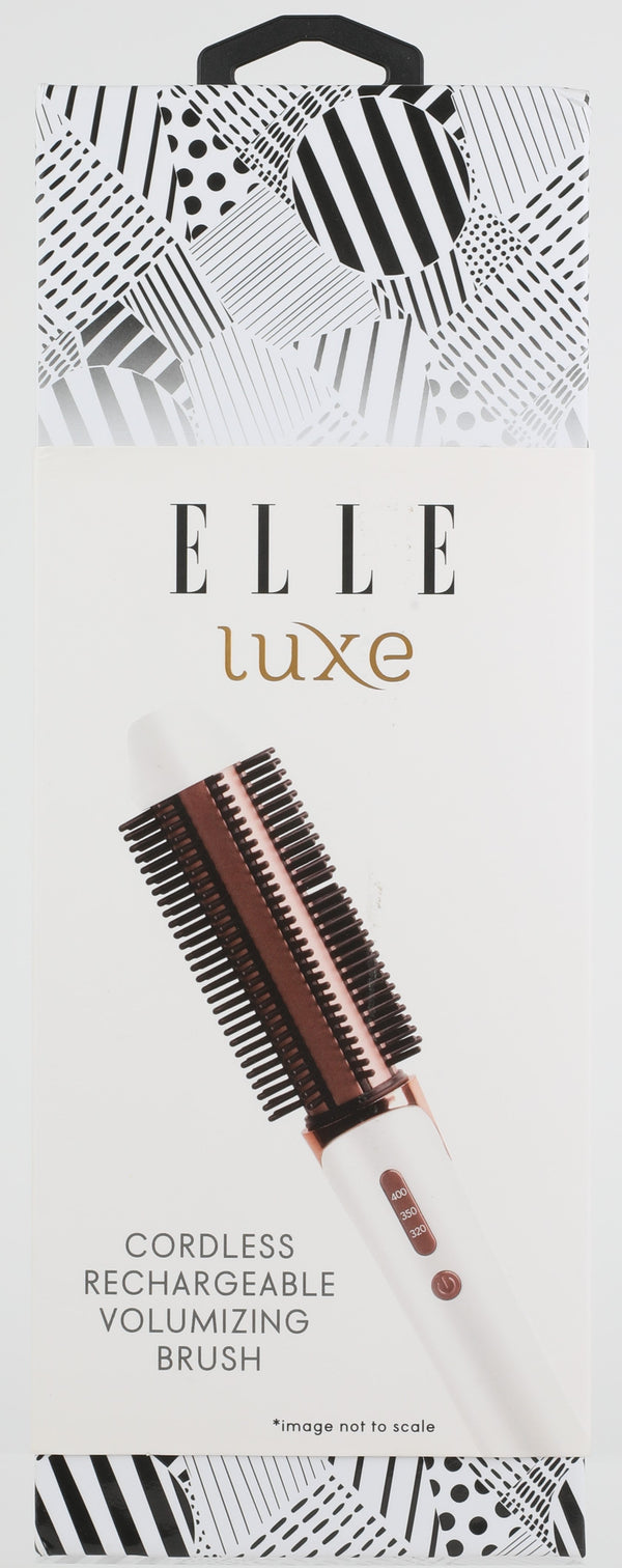 Elle Luxe Cordless Rechargeable Volumizing Brush White