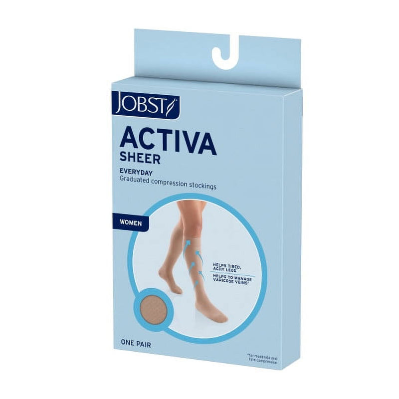 Jobst Activa Sheer Knee Alto 15-20 Sun Bronze