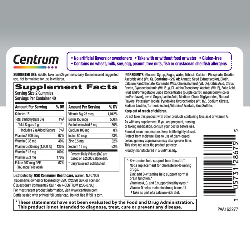 Centrum Women 50 Multigummies 80ct