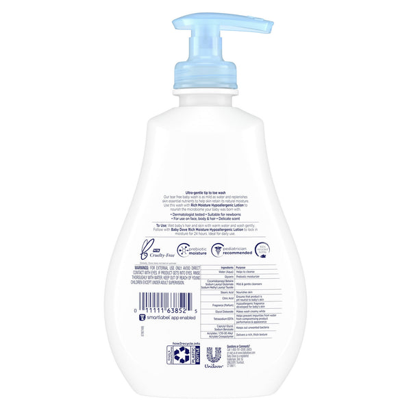 Dove Baby Tip To Toe Wash Rich Moisture 13oz