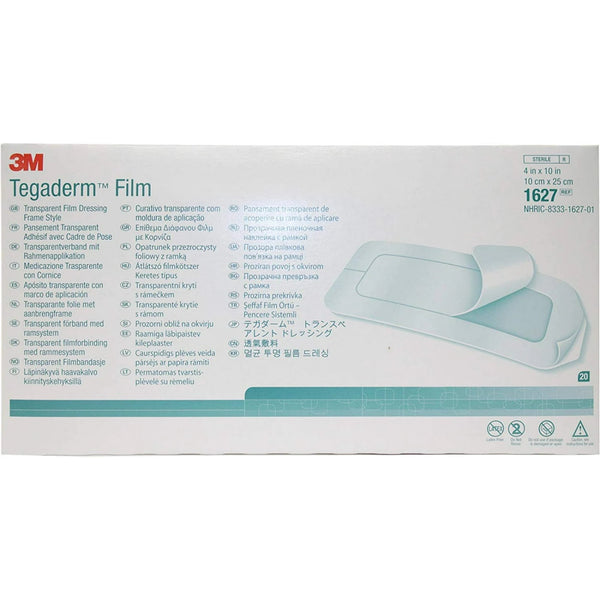 3M tegadrem aderezo ADHESSIVE transparente 4 "x 10" 20ct 1627