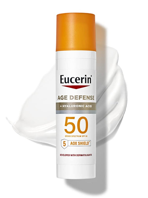 EUCERIN AGE DEFENSE+HYALURONIC ACID SPF 50 2.5 Oz
