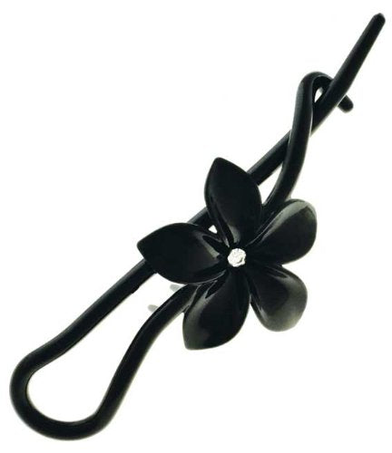 Camila Paris Flower Hair Barrette Black CP1593