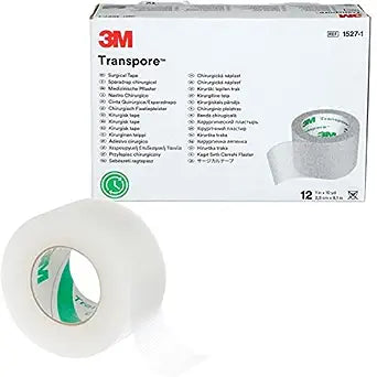 Cinta quirúrgica transpore de 3M 1in x 10yd 15271