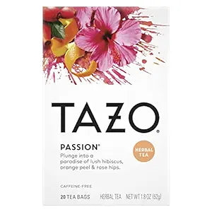 Tazo Passion Hibiscus Decaf 20 Ct