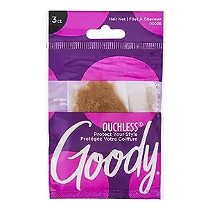 Goody So Protected Hair Net Light Brown 3ct