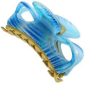 Camila Paris Claw Clip con agujeros azul y oro