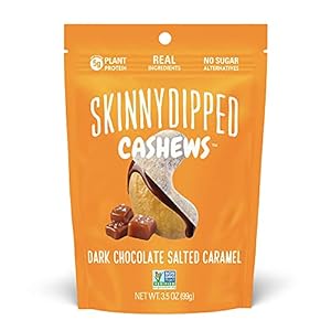Skinny Dipped Cashews Dark Chocolate Salted 3.5oz
