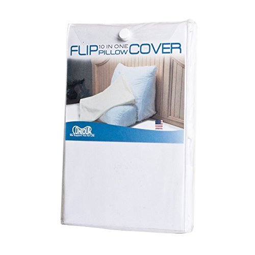 Contour Flip Pillow COVER White