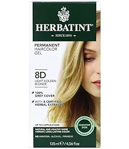 Herbatint Color de cabello permanente Rubio dorado 8d 4.5oz