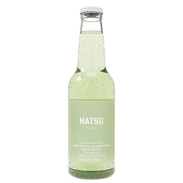 Hatsu Watermelon & Basil Soda 10Oz