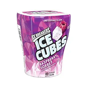 Ice Breakers Cubes Raspberry Sorbet Sugar Free Gum 40ct