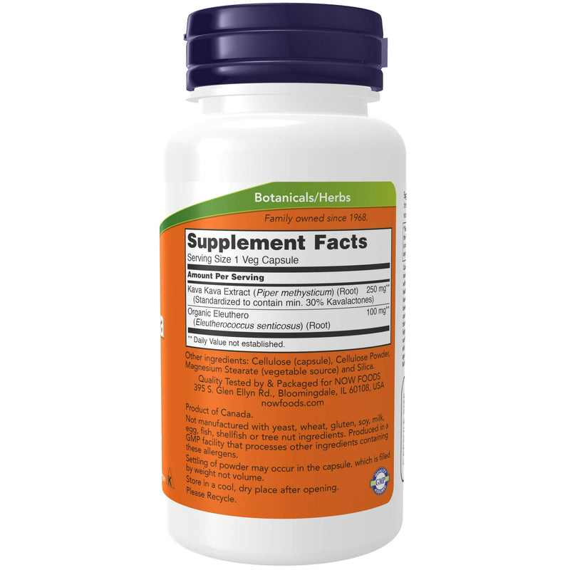 Now Kava Kava 250mg Vegetable Capsules 60ct