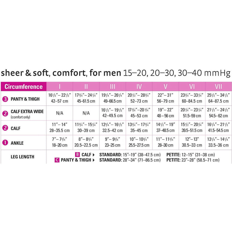 Medi For Men Select Calf 15-20mmHg Black Standard V