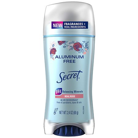 Secret Deodorant Aluminum Free Real Rose 24oz