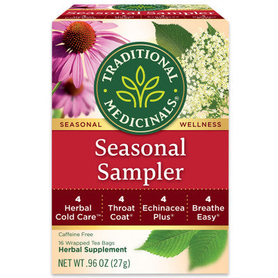 Traditional Medicinals Cold Season Tea Sampler 16 Tea Bags