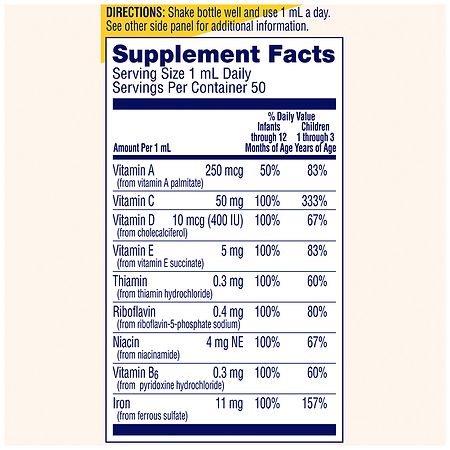 Enfamil Poly-VI-SOL Suplemento multivitamínico cae 1.69 oz