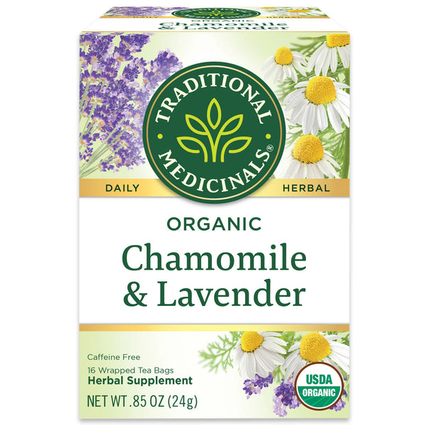 Traditional Medicinals Chamomile Lavender 16 Tea Bags