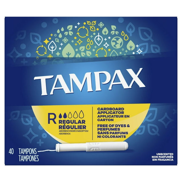Tampax Cardboard Regular Tampons 40ct