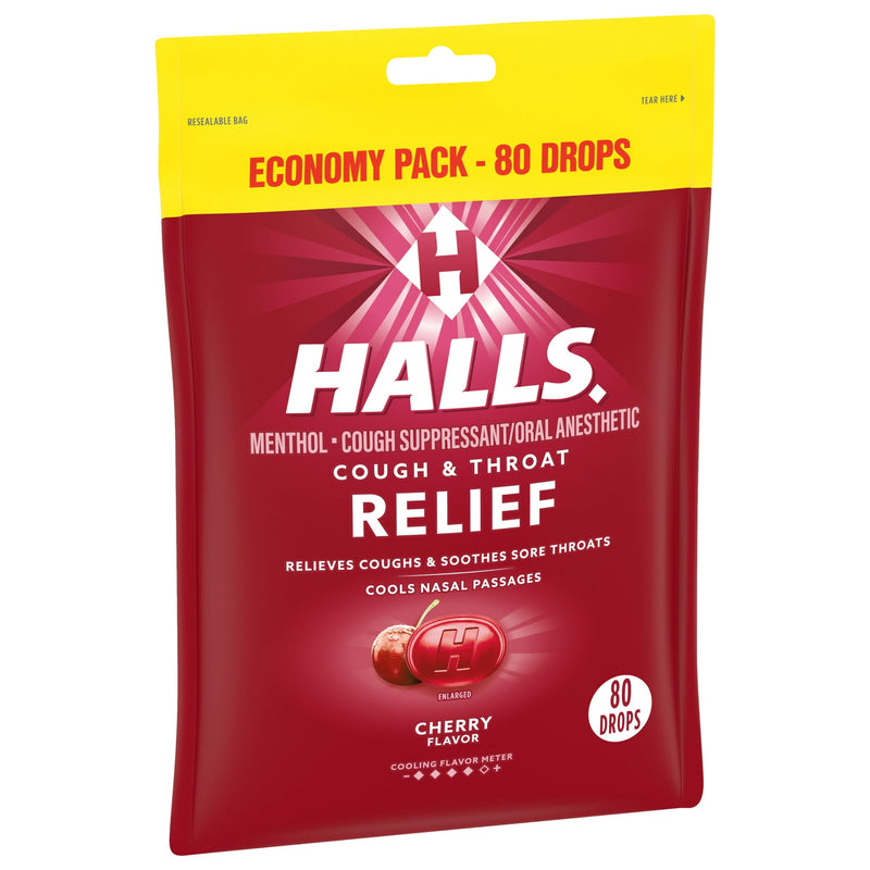 Halls Relief Cherry Drops 80ct