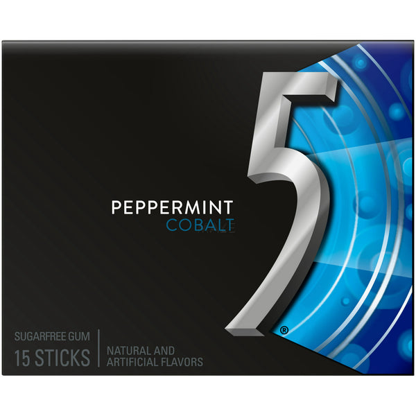 Wrigleys 5 Peppermint Cobalt Azúcar Goma libre de 15C