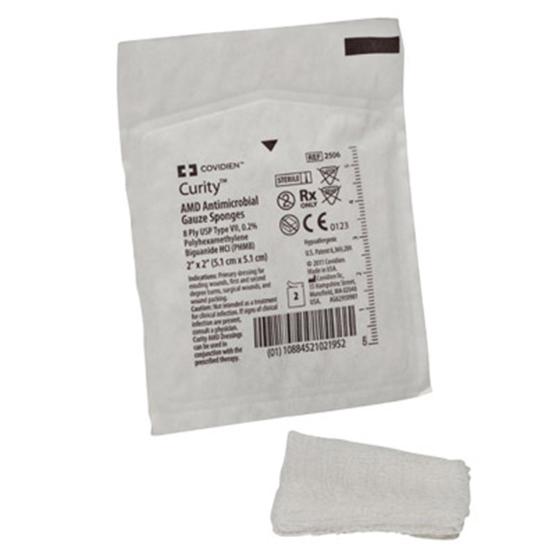 Covidien Curity AMD Gauze Sponges 2" x 2" 50ct 2506