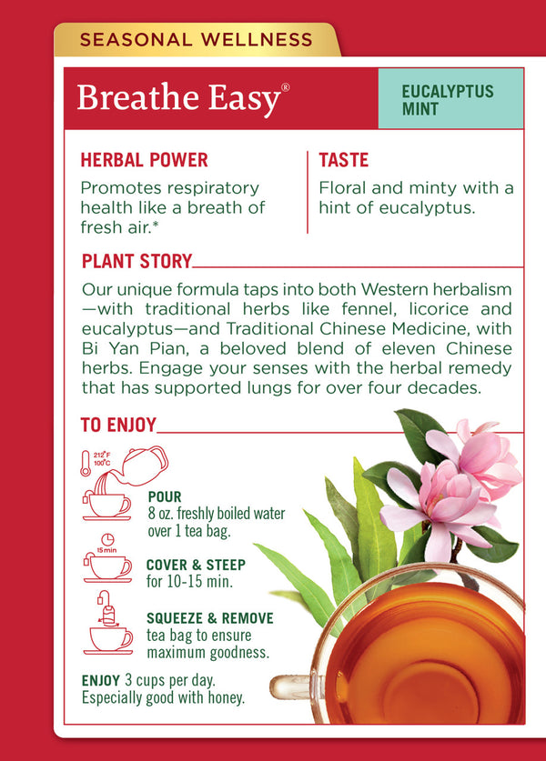 Traditional Medicinals Breath Easy Tea Bags 16ct