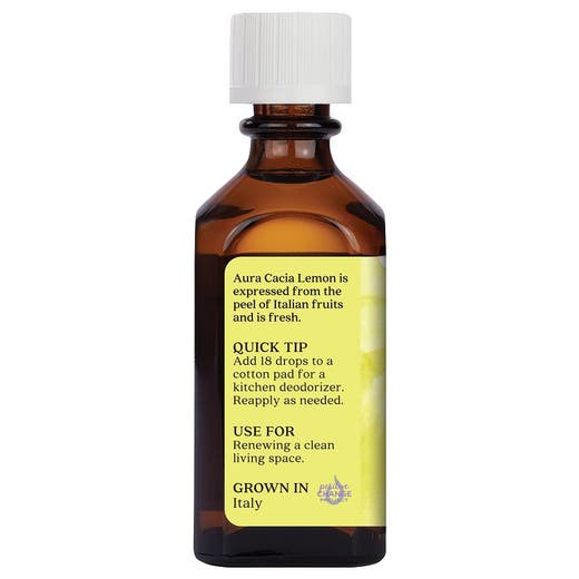 Aura Cacia Lemon Renewing Pure Essential Oil 2oz