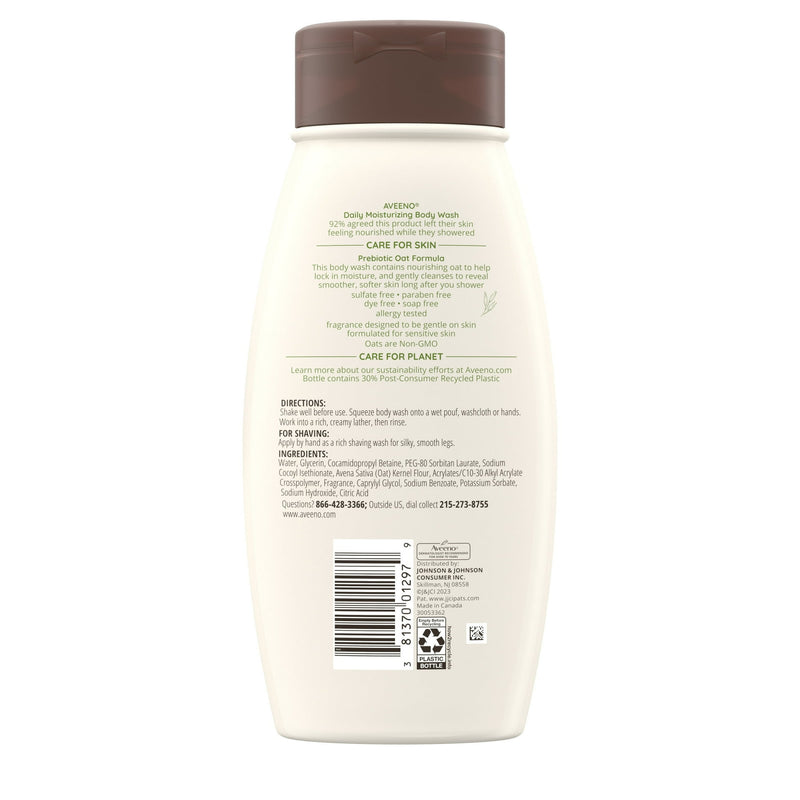 Aveeno Daily Moisturizer Body Wash Oatmeal 18oz