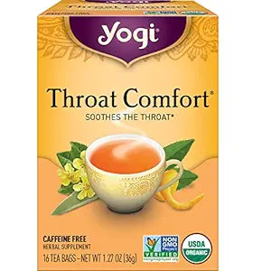 Bolsas de té de Confort de Yogi Garganta 16CT