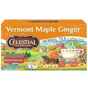 Celestial condimentos Vermont Maple Ginger Bolsas 20ct