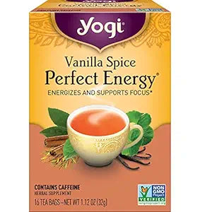 Yogi Vanilla Spice Bolsas de té de energía perfecta 16CT