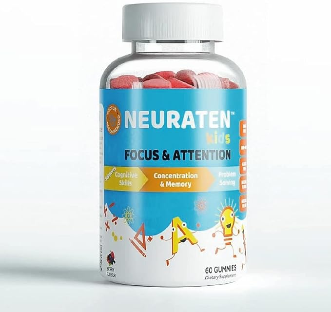 Neuraten Kids enfoca la atención gummies 60ct