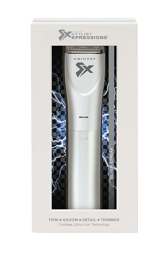 Cricket Stylist Xpressions Silver Streak Trimmer