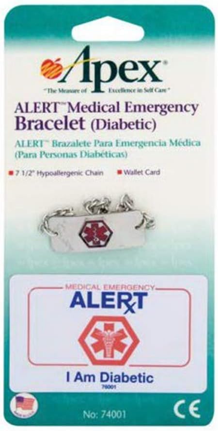 Apex Alert Medical Bracelet Diabetic Type II