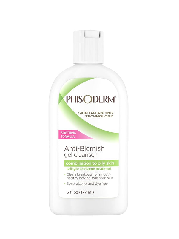 Phisoderm Anti Blemish Gel Face Wash 6Oz
