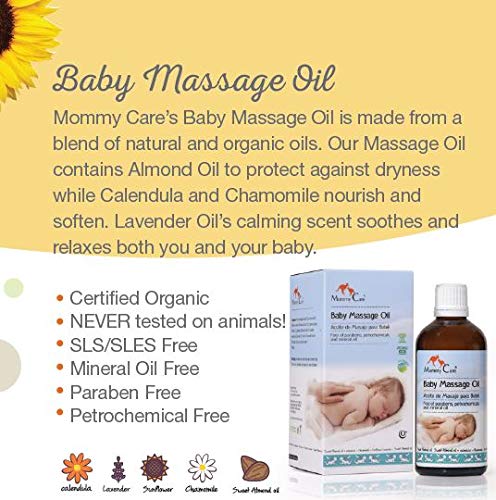 Mommy Care Natural Baby Massage Oil 3.38 Fl Oz