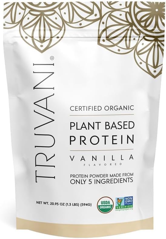 Truvani Plant Based Protein Vanilla 20.95Oz