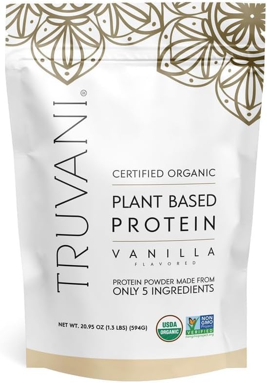 Proteína a base de planta Truvani vainilla 20.95 oz