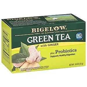 Té verde Bigelow con bolsas de jengibre 18ct