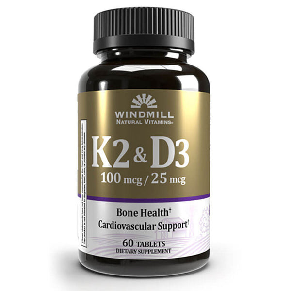 Windmill K2 & D3 100mcg / 25mg Tablets 60ct