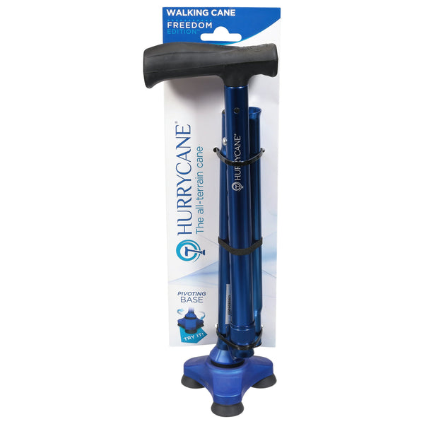 Hurrycane All-Terrain Cane Pivot Base Blue