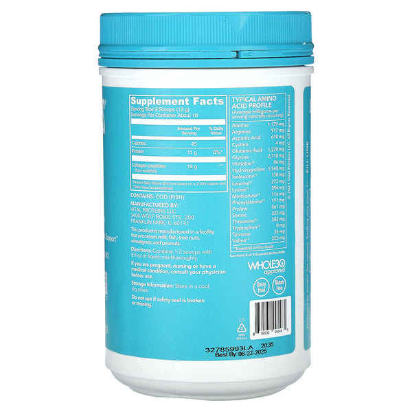 Proteínas vitales colágeno marino 7.8oz