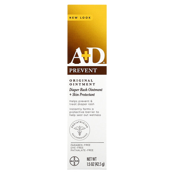 A+D Zinc Oxide Diaper Rash Cream 4oz