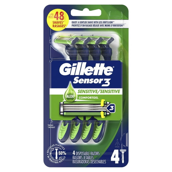 Gillette Sensor 3 Disposable Razorx 4ct