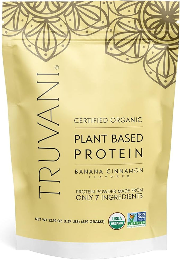 Truvani Plant Based Protein Banana Cinnamon 22.19Oz
