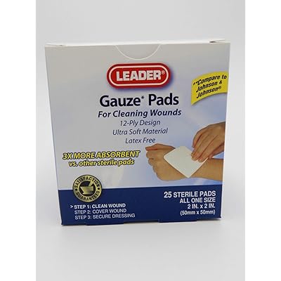 Leader Gauze Pads 2" x 2" 25ct