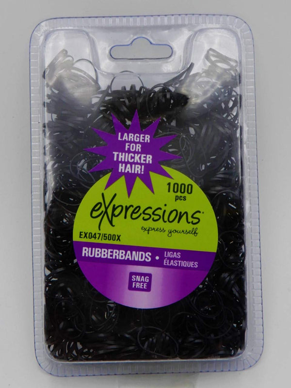 Expressions Hair Rubberbands 1000ct