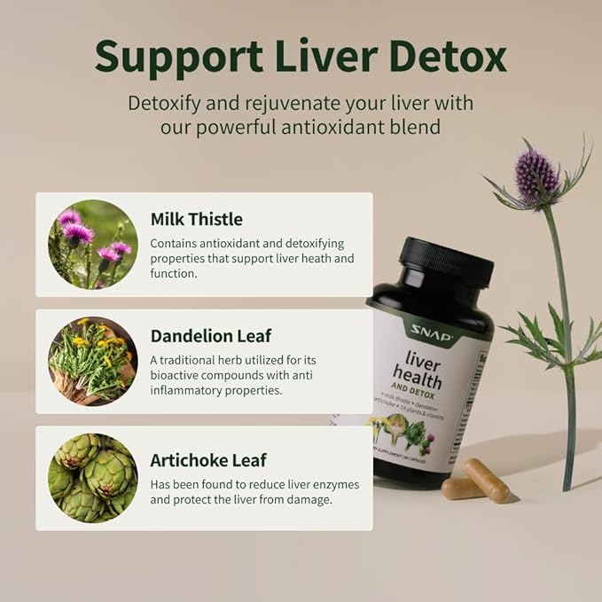 Snap Liver Health And Detox Capsules 60ct